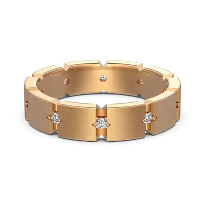 S925 Sterling Silver Men And Women Couple Rings Personality Fashion Round Zirconium Gang Drill Slim Ring Simple All-match